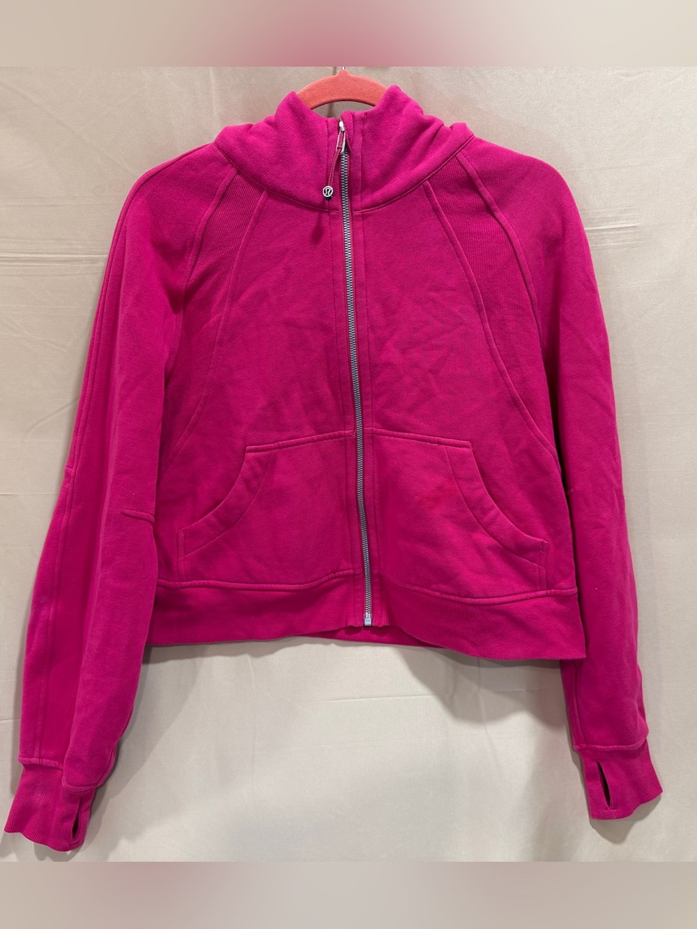 lululemon athletica Bright Fuchsia Full-Zip Jacket sz XS